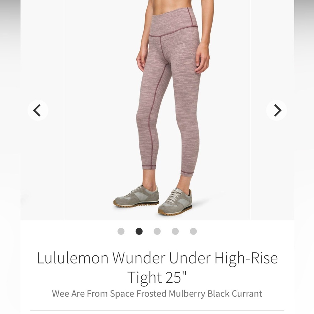 Lululemon wonder under high-rise tight 25 inch inseam